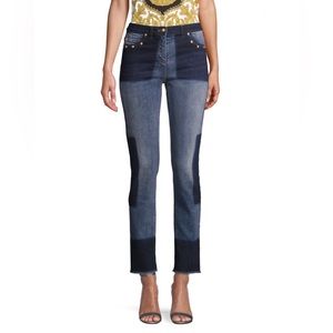 NEW Versace Colorblock Anckle Jeans, Size 25 NEW 100% Authentic